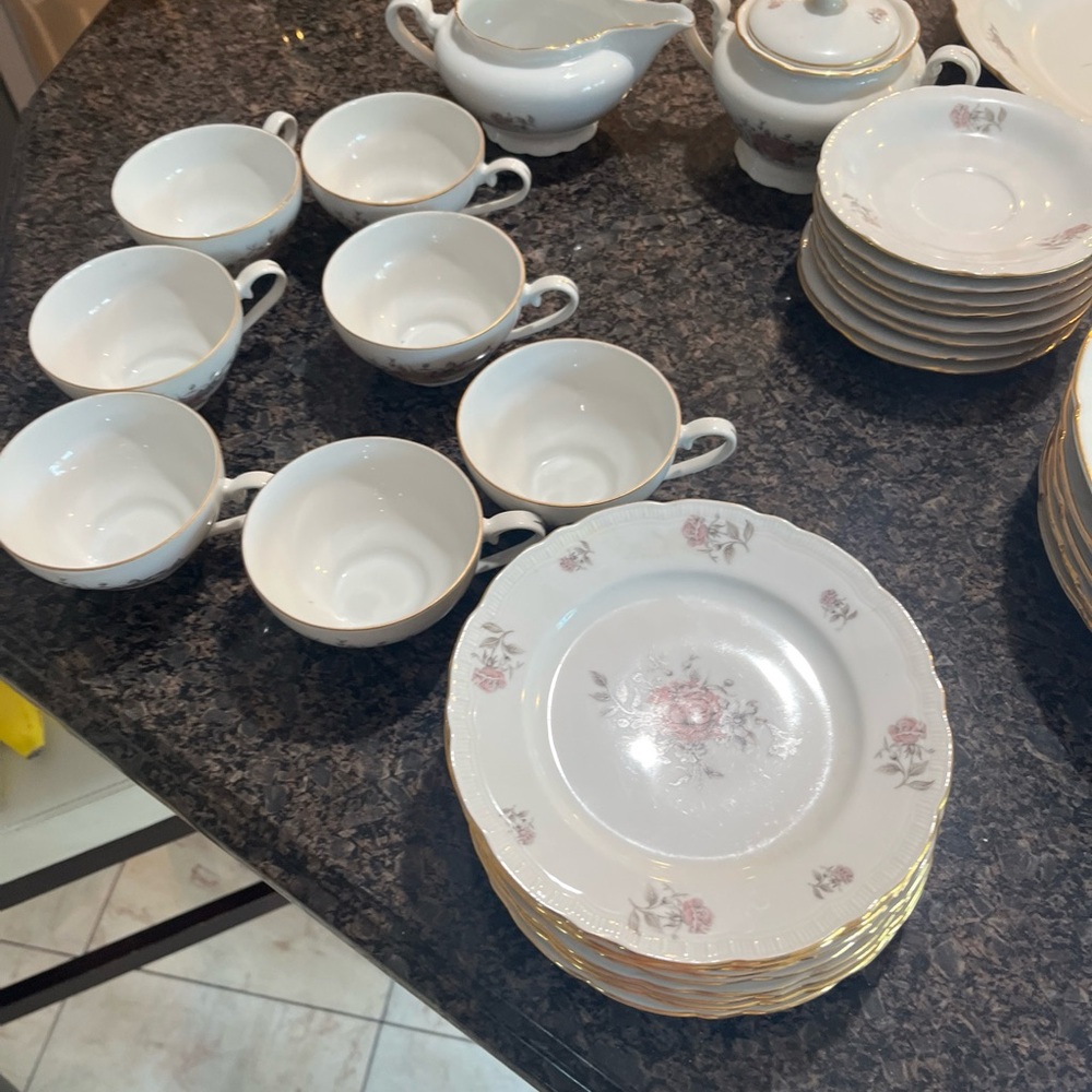 Set of 6 Bohemian fine China